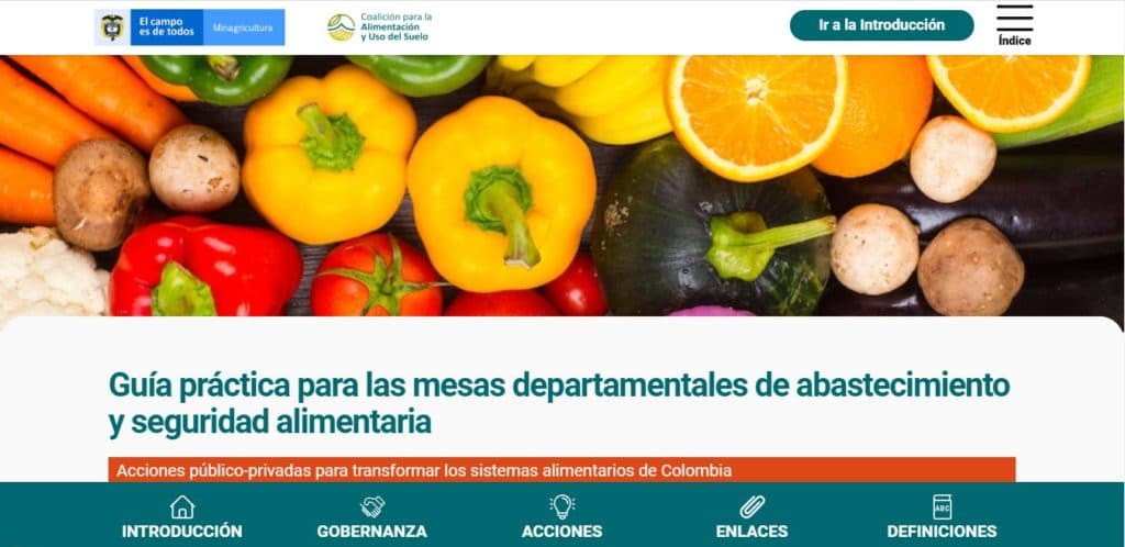 consolidación de las mesas departamentales de abastecimiento y seguridad alimentaria